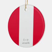 Décoration En Céramique Indicateur Pérou du message personnalisé (Gauche)