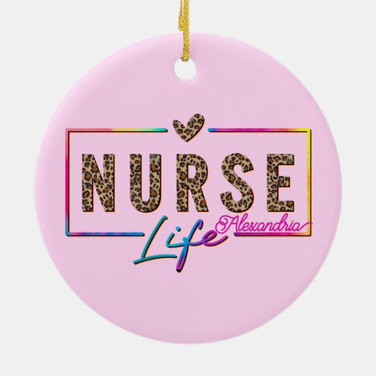 Décoration En Céramique Infirmière (Dos)