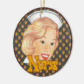 Décoration En Céramique Infirmière à cheveux blonde (Gauche)