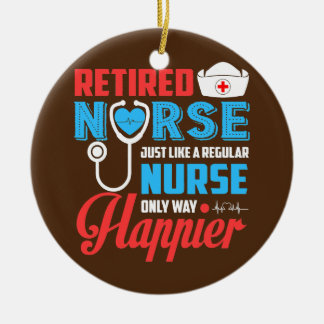 Décoration En Céramique Infirmière À La Retraite Comme Une Infirmière Régu
