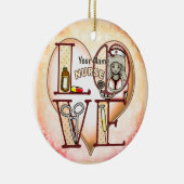 Décoration En Céramique Infirmière Amour (Droite)