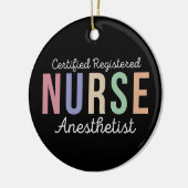 Décoration En Céramique Infirmière anesthésiste certifiée CRNA (Gauche)
