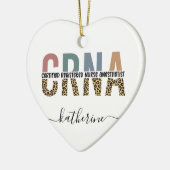 Décoration En Céramique Infirmière anesthésiste certifiée CRNA personnalis (Gauche)