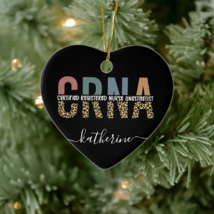 Décoration En Céramique Infirmière anesthésiste certifiée CRNA personnalis