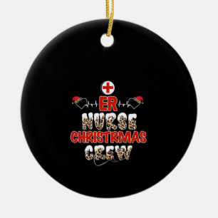 Décoration En Céramique Infirmière Cadeau Er Infirmière Équipage de Noël