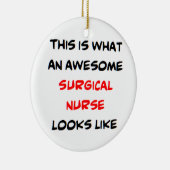 Décoration En Céramique infirmière chirurgicale, géniale (Droite)