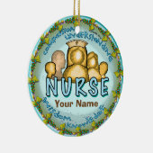 Décoration En Céramique Infirmière de la devise arc-en-ciel (Droite)