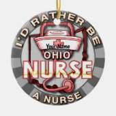 Décoration En Céramique infirmière de l'Ohio (Devant)