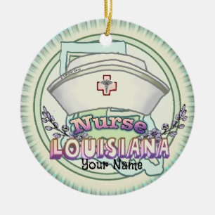 Décoration En Céramique Infirmière de Louisiane