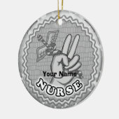 Décoration En Céramique Infirmière de Peace caduceus (Gauche)