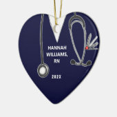 Décoration En Céramique Infirmière diplômée 2023 Photo (Gauche)