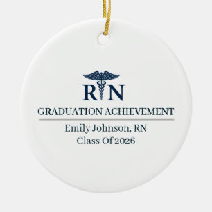 Décoration En Céramique Infirmière diplômée Nom personnalisé Depuis Année