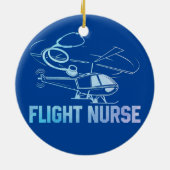 Décoration En Céramique Infirmière en vol Praticien de battement cardiaque (Dos)