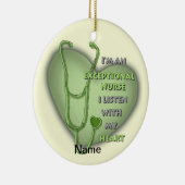 Décoration En Céramique infirmière exceptionnelle du coeur vert (Droite)