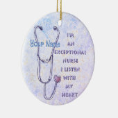 Décoration En Céramique Infirmière exceptionnelle Stethoscope (Droite)