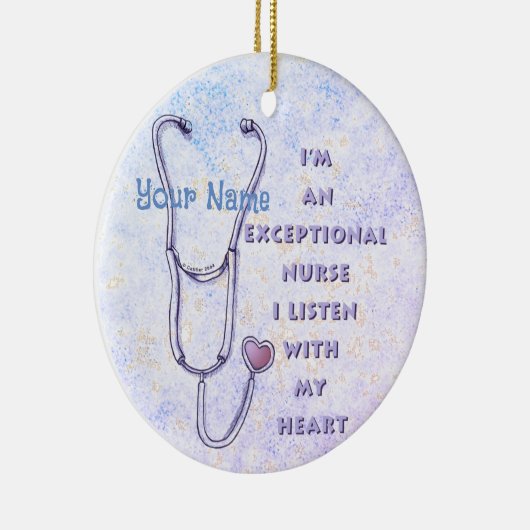 Décoration En Céramique Infirmière exceptionnelle Stethoscope (Droite)