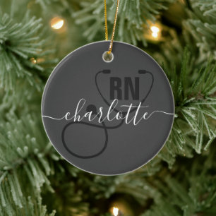 Décoration En Céramique Infirmière inscrite à la RN personnalisée