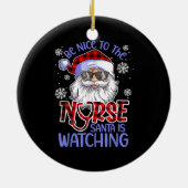 Décoration En Céramique Infirmière Noël - Soyez gentil Avec L'Infirmière P (Dos)