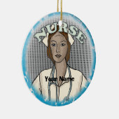 Décoration En Céramique infirmière noire (Droite)