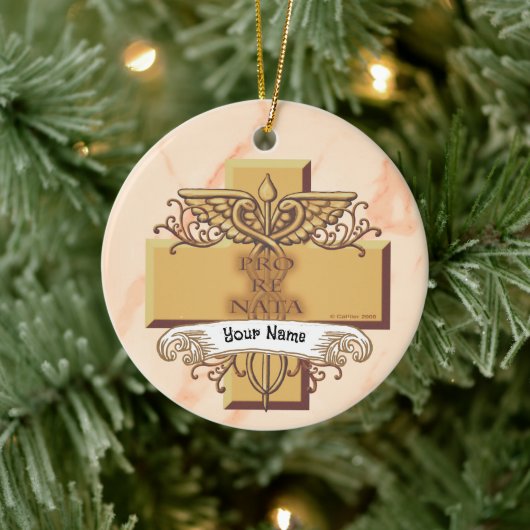 Décoration En Céramique Infirmière Orn caduceus (Arbre)