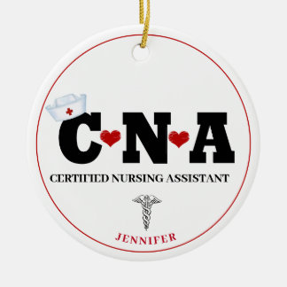 Décoration En Céramique Infirmière personnalisée CNA Noël