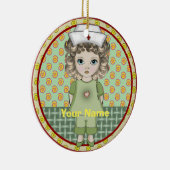 Décoration En Céramique infirmière petite fille (Droite)