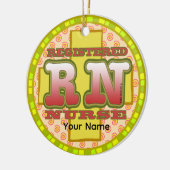 Décoration En Céramique Infirmière RN de la Croix (Gauche)