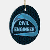 Décoration En Céramique Ingénieur civil bleu (Droite)