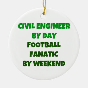 Décoration En Céramique Ingénieur civil par Day Football Fanatic par Weeke