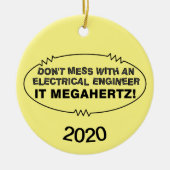 Décoration En Céramique Ingénieur électrique Megahertz Oval (Devant)