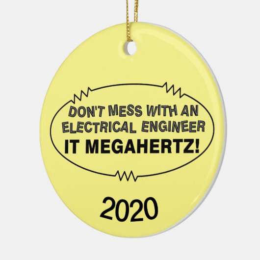 Décoration En Céramique Ingénieur électrique Megahertz Oval (Gauche)