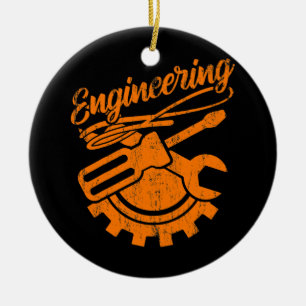 Décoration En Céramique Ingénieur mécanique Outils d'ingénierie amusants