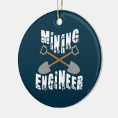 Décoration En Céramique Ingénieur minier Traversé Des Pelles (Gauche)