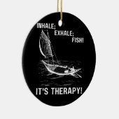 Décoration En Céramique Inhale Exhale Fish It's They Fisher Man Fish (Droite)