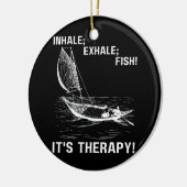 Décoration En Céramique Inhale Exhale Fish It's They Fisher Man Fish (Gauche)