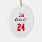 Décoration En Céramique INITIALES DE L'École ANNÉE SUPÉRIEURE PHOTO DE L'E (Droite)