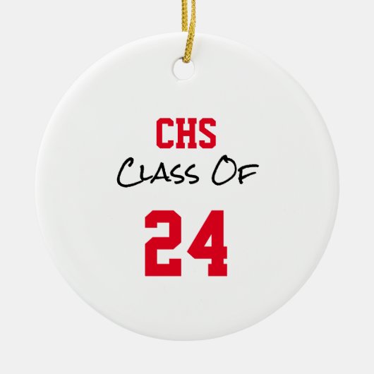 Décoration En Céramique INITIALES DE L'École ANNÉE SUPÉRIEURE PHOTO DE L'E (Devant)