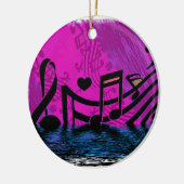 Décoration En Céramique Inondation - Notes musicales (Gauche)