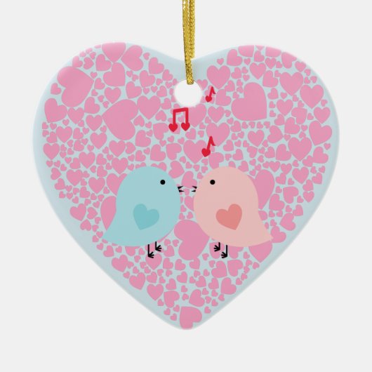 Décoration En Céramique Inséparables (Devant)