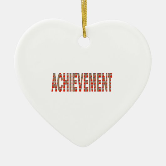 Décoration En Céramique Inspiration d'effort de motivation de succès (Devant)