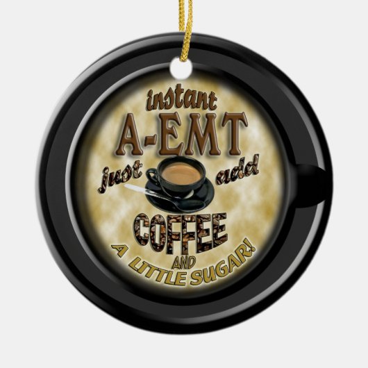 DÉCORATION EN CÉRAMIQUE INSTANT A-EMT AJOUTER CAFÉ NOËL ORNAMENT (Devant)
