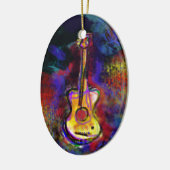 Décoration En Céramique instrument de guitare (Gauche)