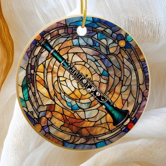 Décoration En Céramique Instrument de musique Clarinet