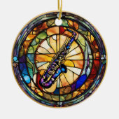 Décoration En Céramique Instrument de musique saxophone (Devant)