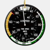 Décoration En Céramique Instrument de vol indicateur de vitesse de l'aéron (Dos)