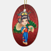 Décoration En Céramique International - Japonaise fille - SRF (Gauche)