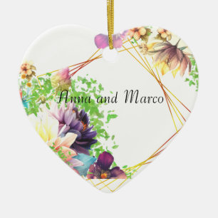 Décoration En Céramique Invitation florale au mariage