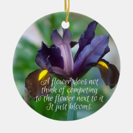 Décoration En Céramique Iris (Devant)