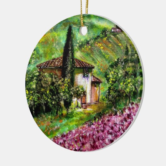 DÉCORATION EN CÉRAMIQUE IRISES EN TOSCANE (Gauche)