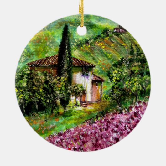 DÉCORATION EN CÉRAMIQUE IRISES EN TOSCANE (Dos)